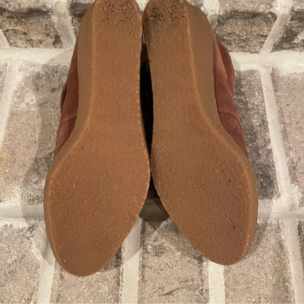 Jack Rogers Izzy Suede Wedge Ankle Booties Size 8.5 - Picture 11 of 11